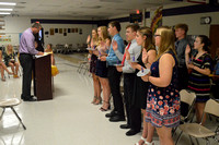New Members reciting the National Honor Society Pledge