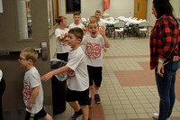 boys are excited as they walk in for halftime performance - Jake